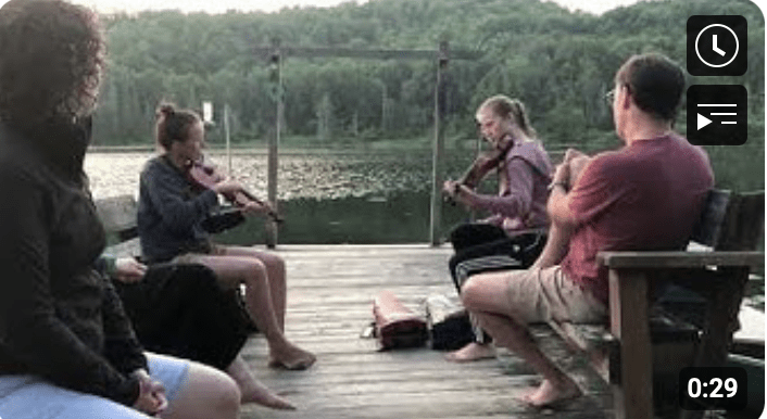 Tunes on Curtis Pond with Mikaela